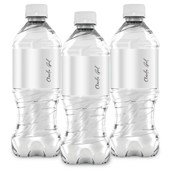 Custom Design - Water Bottle Labels - Front View