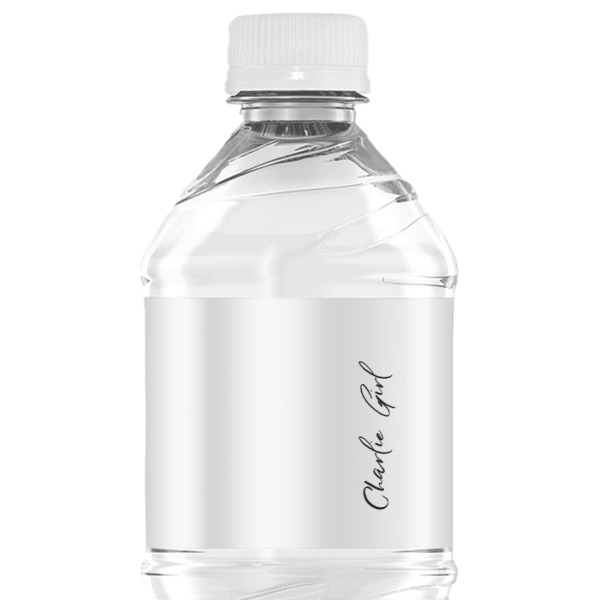 Custom Design - Water Bottle Label - Single Front