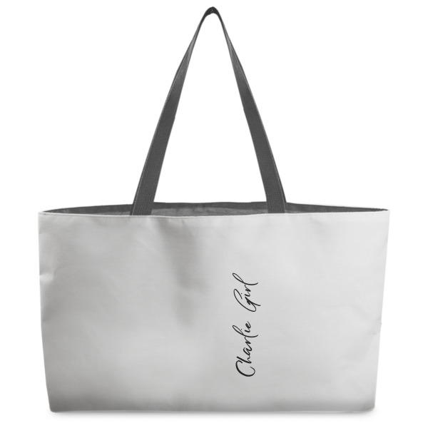 Custom Design Your Own Beach Totes Bag - w/ Black Handles