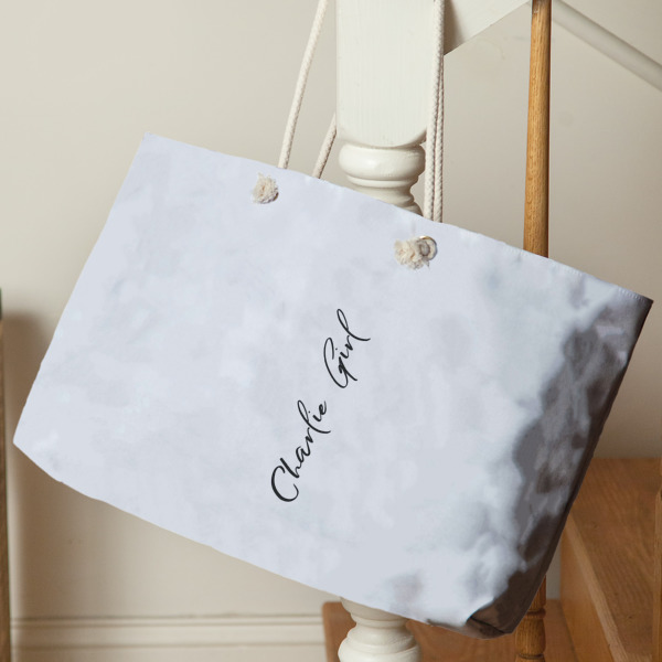 Custom Design - Large Rope Tote - Life Style