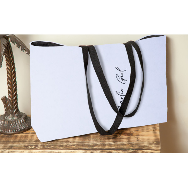 Custom Design - Tote w/Black Handles - Lifestyle View