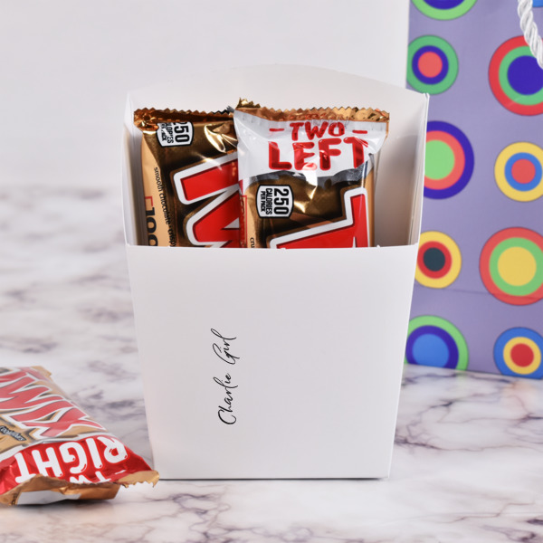 Custom Design - French Fry Favor Box - w/ Treats View