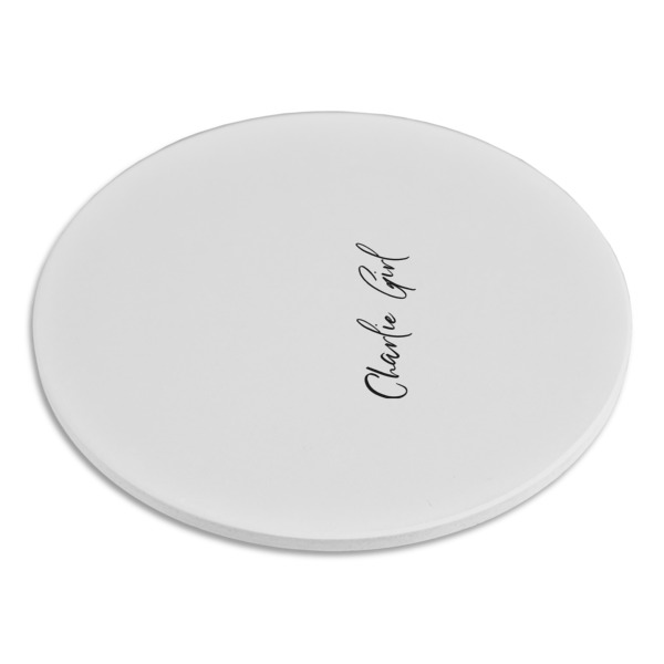 Custom Design - Round Stone Trivet - Angle View