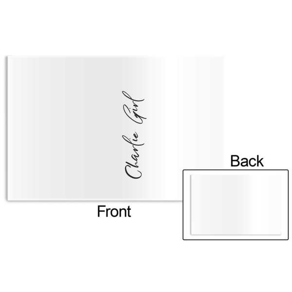 Custom Design - Disposable Paper Placemat - Front & Back