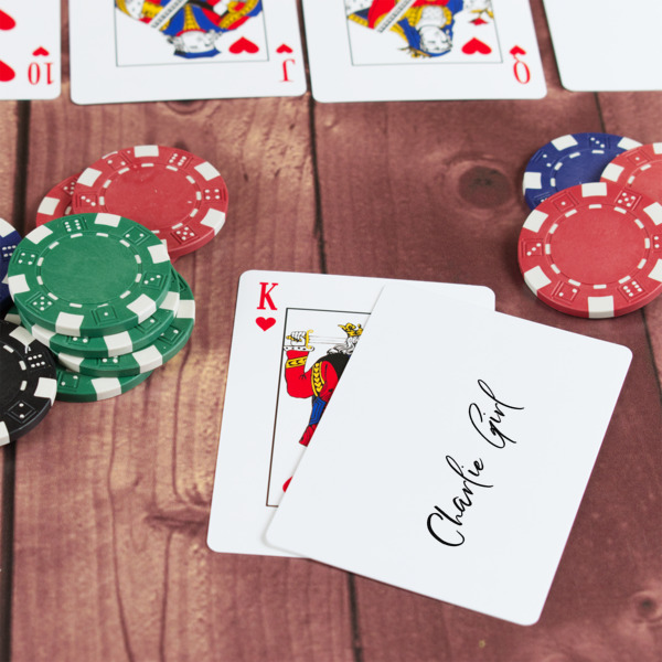 Custom Design - On Table with Poker Chips