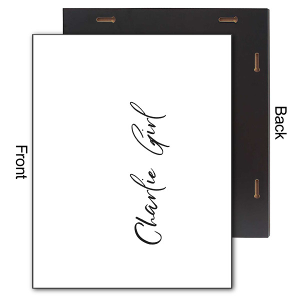 Custom Design - 11x14 Wood Print - Front & Back View