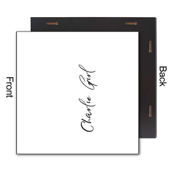 Custom Design - 12x12 Wood Print - Front & Back View