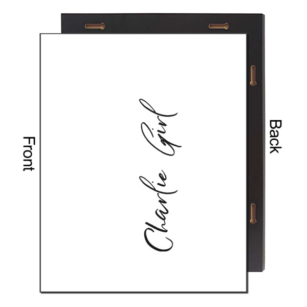 Custom Design - 16x20 Wood Print - Front & Back View