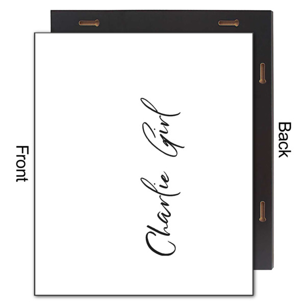 Custom Design - 20x24 Wood Print - Front & Back View