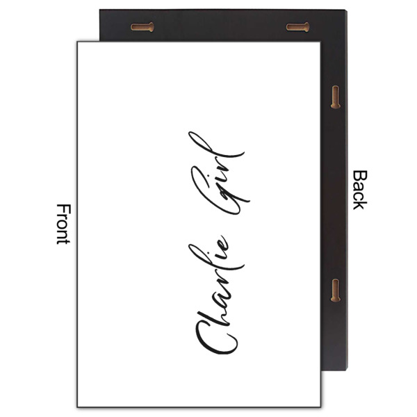 Custom Design - 20x30 Wood Print - Front & Back View