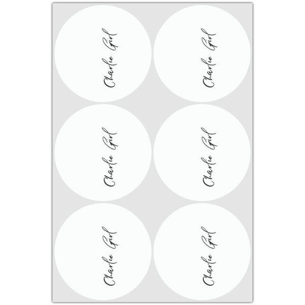 Custom Design - Icing Circle - Large - Set of 6