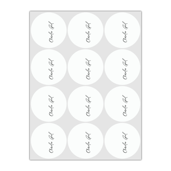 Custom Design - Icing Circle - Small - Set of 12