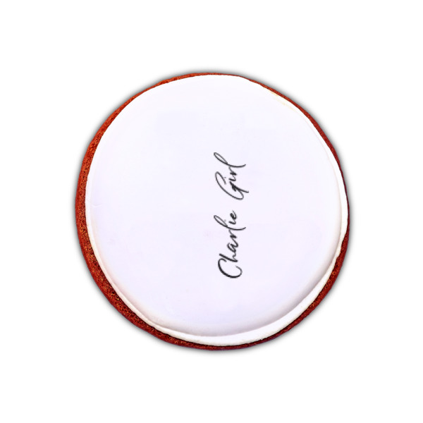 Custom Design - Printed Icing Circle - XSmall - On Cookie