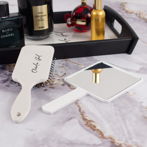 Custom Design - Hair Brush - With Hand Mirror