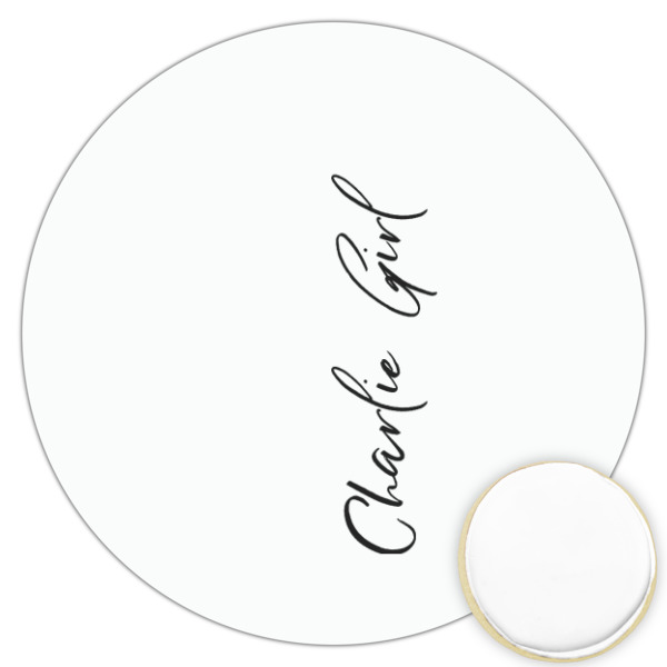 Custom Design Your Own Printed Cookie Topper - 3.25"