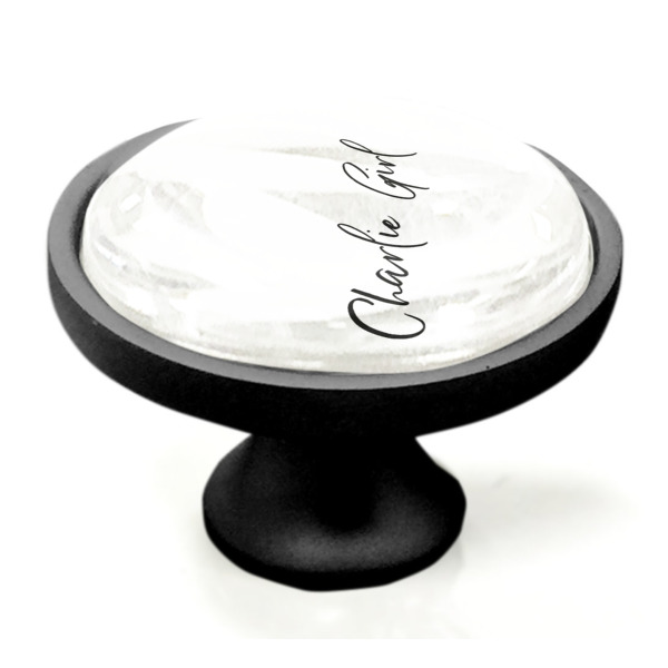 Custom Design - Black Custom Cabinet Knob (Side)