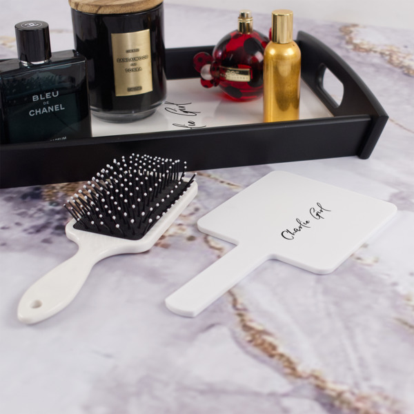 Custom Design - Hand Mirror - With Hair Brush