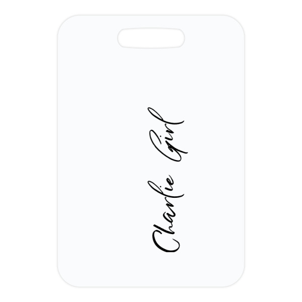 Custom Design - Metal Luggage Tag - Front Without Strap