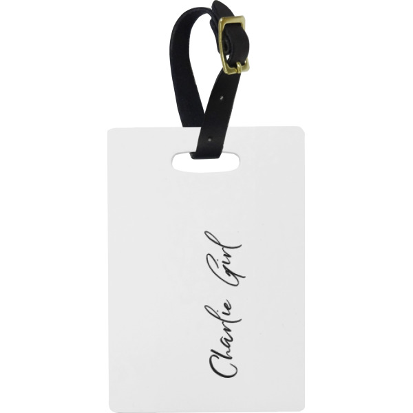 Custom Design Your Own Plastic Luggage Tag - Rectangular