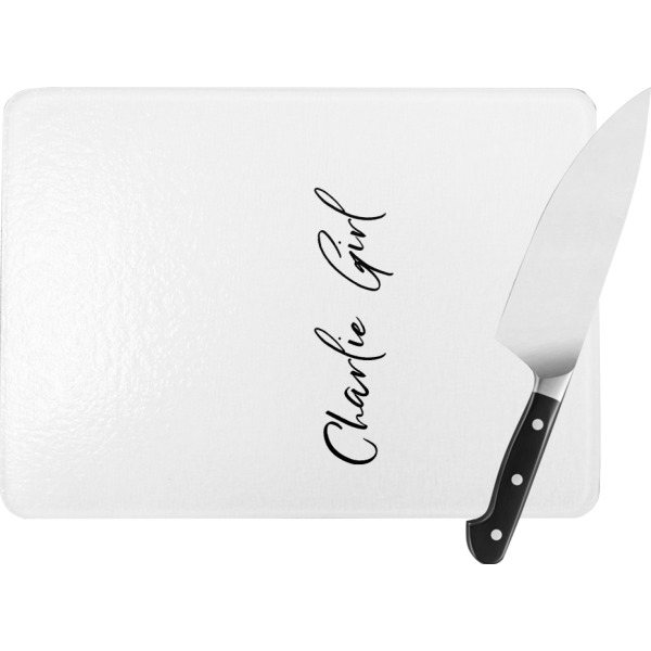 Custom Design Your Own Rectangular Glass Cutting Board