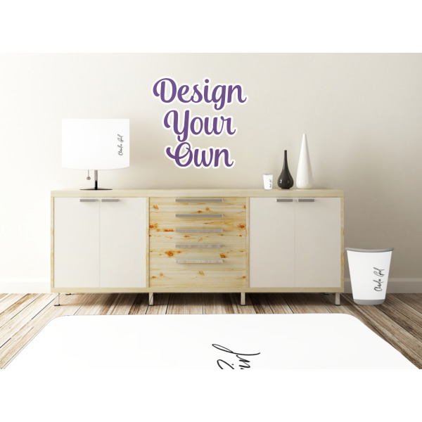 Custom Design - Wall Graphic Decal Wooden Desk