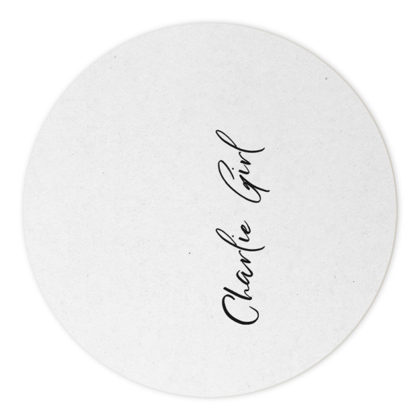 Custom Design - Round Paper Coaster - Approval