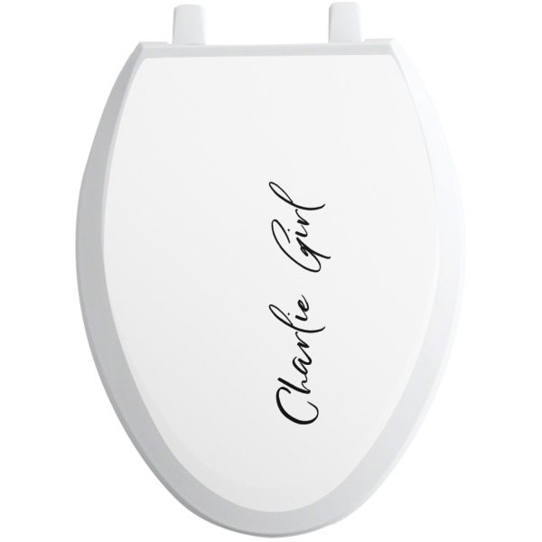 Custom Design - Toilet Seat Decal - Elongated - Front