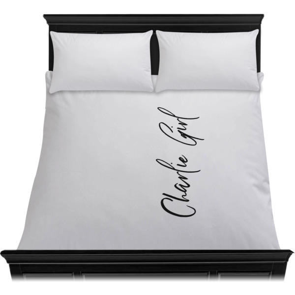 Custom Design - Duvet Cover - Queen - On Bed - No Prop