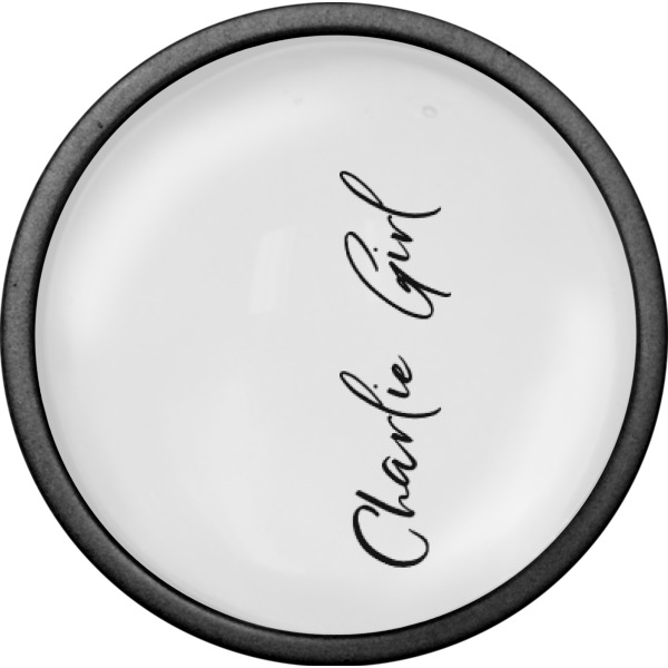 Custom Design - Cabinet Knob - Black - Front