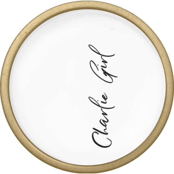 Custom Design - Cabinet Knob - Gold - Front