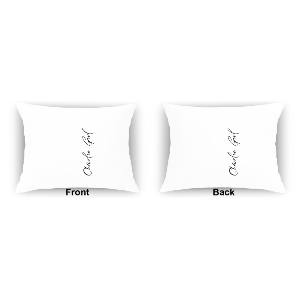 Custom Design - Indoor Rectangular Burlap Pillow (Front and Back)