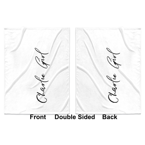 Custom Design - Baby Blanket (Double Sided - Printed Front and Back)