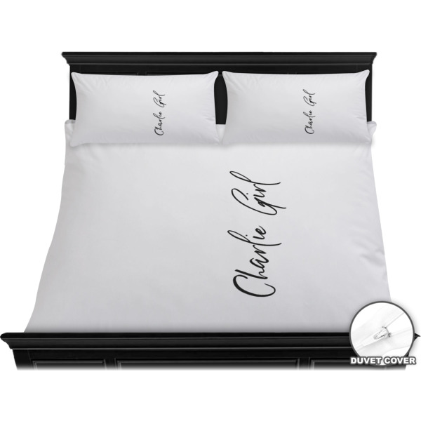 Custom Design - Bedding Set - King - Duvet - On Bed