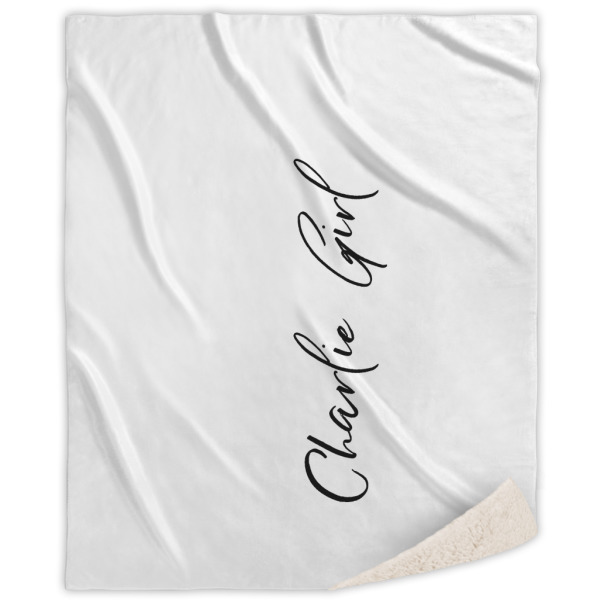 Custom Design Your Own Sherpa Throw Blanket
