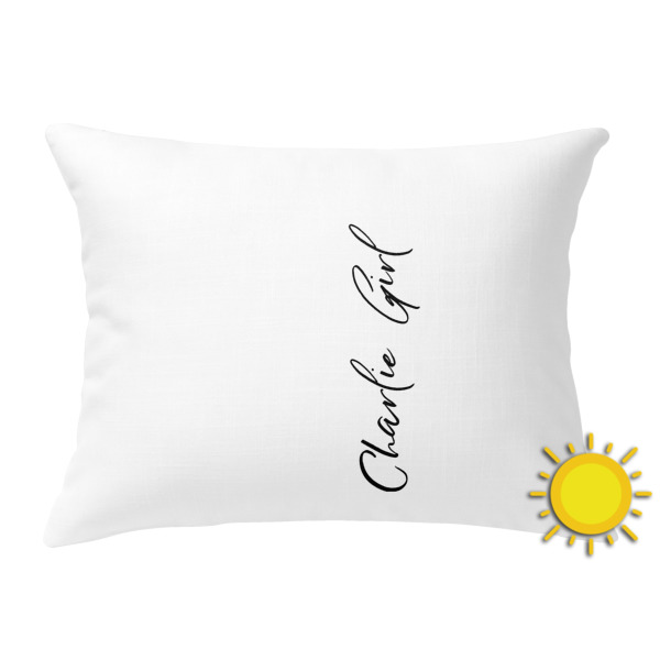Custom Design Your Own Outdoor Throw Pillow - Rectangular