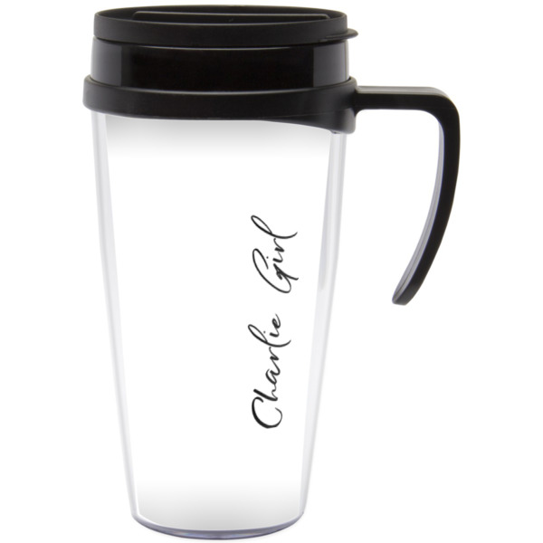 Custom Design Your Own Acrylic Travel Mug with Handle