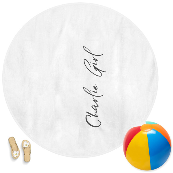 Custom Design Your Own Round Beach Towel