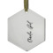 Design Your Own Flat Glass Ornament - Hexagon