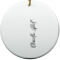 Design Your Own Round Ceramic Ornament