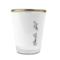 Design Your Own Glass Shot Glass - 1.5 oz - with Gold Rim - Set of 4