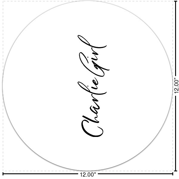 Custom Design Your Own Round Decal - Medium
