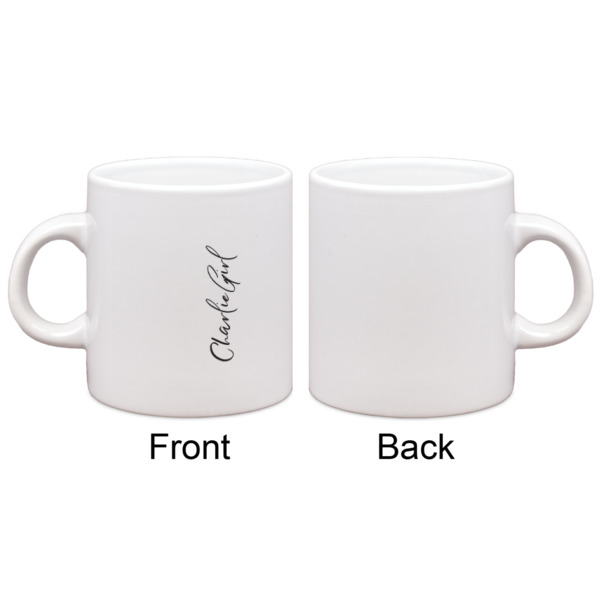 Custom Design - Single Shot Espresso Cup - Single - Front & Back