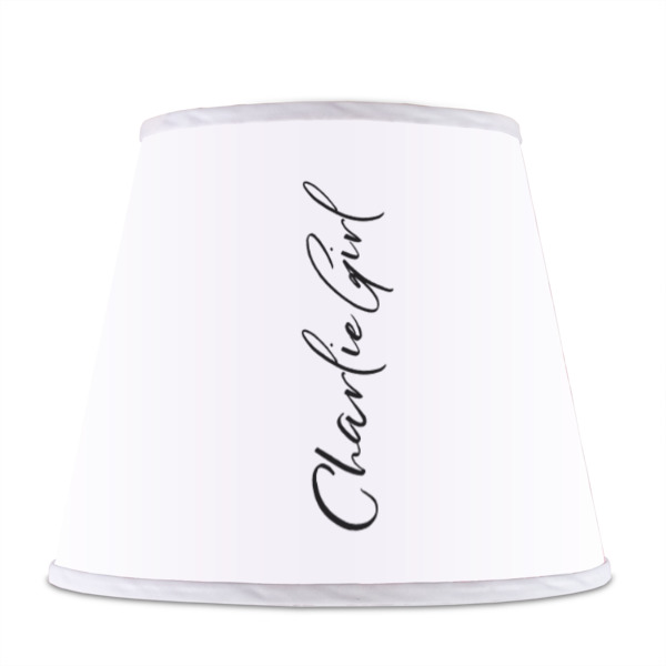 Custom Design - Poly Film Empire Lampshade - Front View