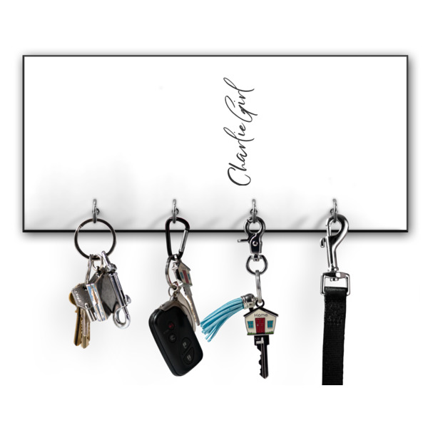 Custom Design Your Own Key Hanger w/ 4 Hooks