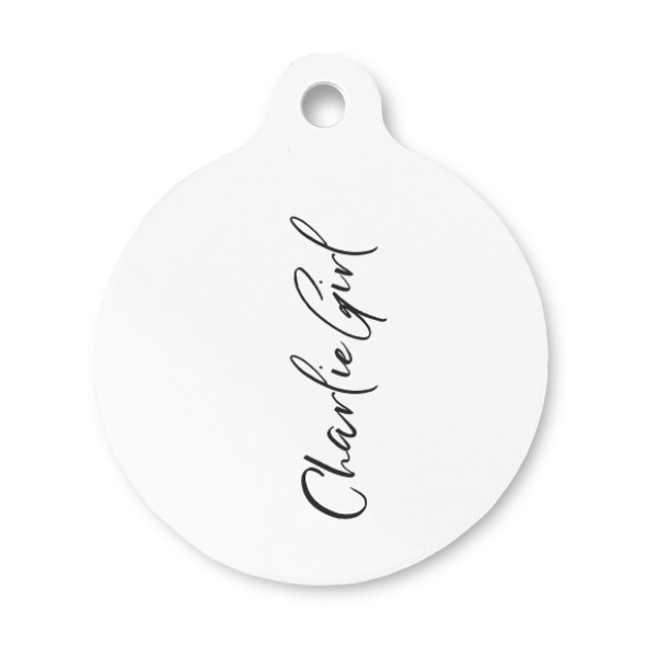 Custom Design Your Own Round Pet ID Tag - Small