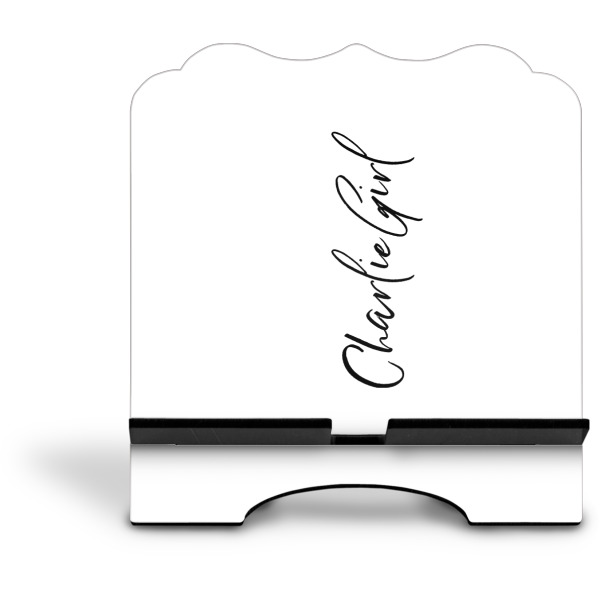Custom Design - Stylized Tablet Stand - Front without iPad