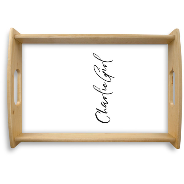 Custom Design Your Own Natural Wooden Tray - Small