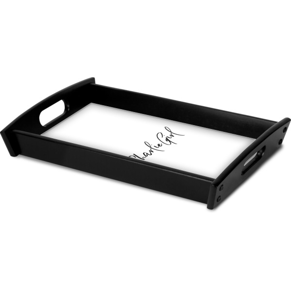 Custom Design - Serving Tray Black - Corner