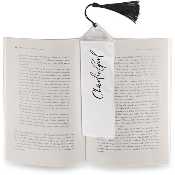 Custom Design - Bookmark w/ Tassel - In Book