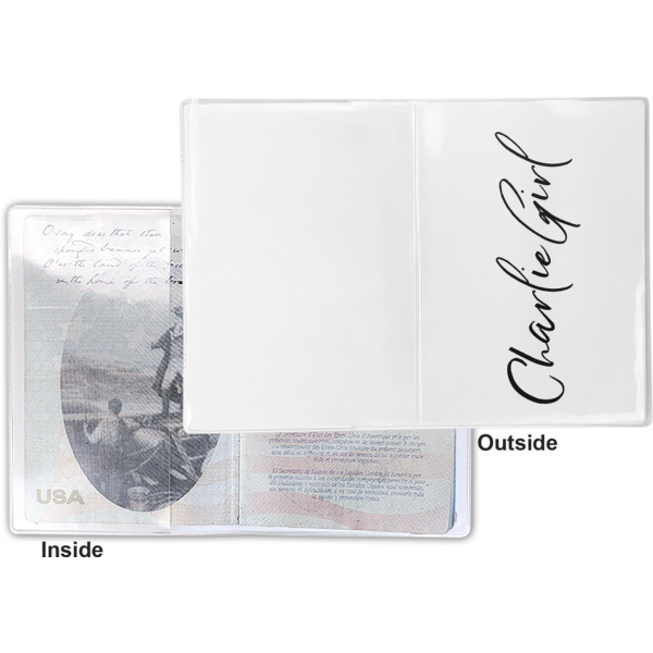 Custom Design - Vinyl Passport Holder - Flat Front and Back